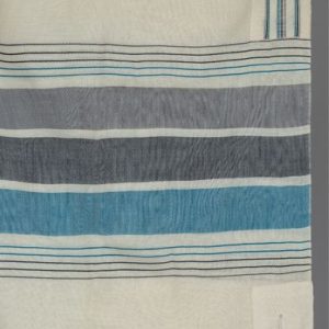 Wide Gray Blue Graded Tallit (New)